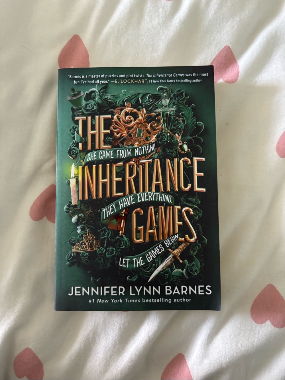 Barnes & Noble Green Paperback - The Inheritance Games